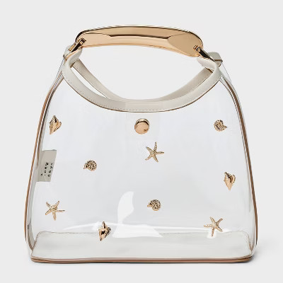 Mini Slouchy Embellished Handbag - A New Day™ Clear | Target