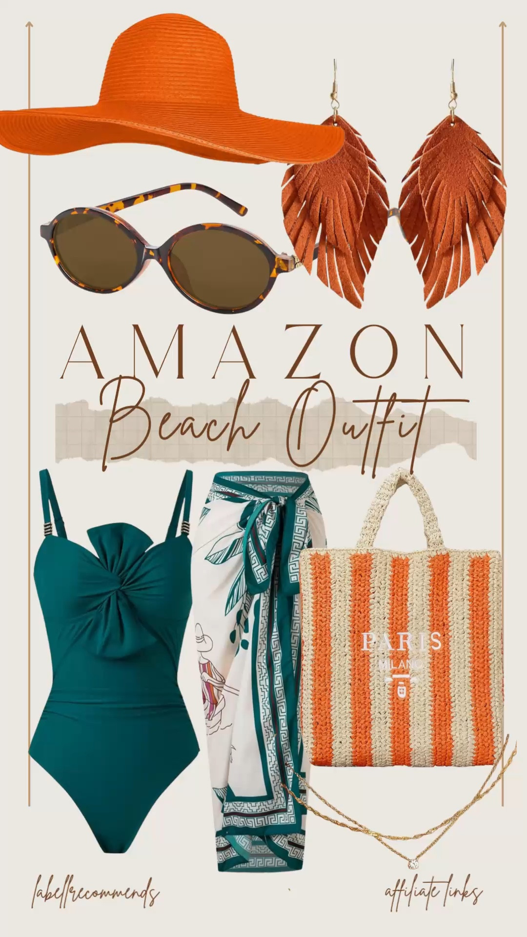 Vacation beach outfit! Featuring a one piece swimsuit, wrap cover up, beach bag and accessories. Easy to pack and the perfect pool or beach outfit all from Amazon. 

#swimsuits #vacationoutfit #amazon #amazonswimsuits

#LTKTravel #LTKOver40 #LTKSeasonal