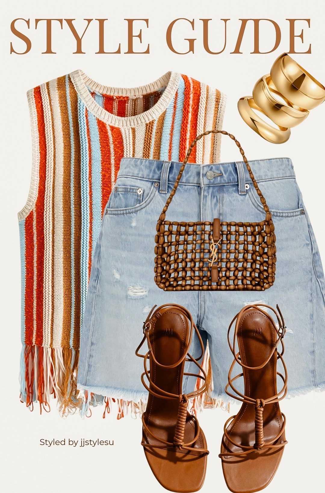 Summer stripes are having a moment! 
This fringe knit top paired with distressed shorts, beaded bag, and strappy sandals is the effortless outfit  I’ll be repeating all season long ☀️✨

Shop the look on my LTK 🤎


#LTKStyle #LTKFashion #SummerStyle #StyleGuide #StripedTop #DenimShorts #SummerOutfit #VacationStyle #OOTD #FashionFinds #NeutralStyle #TrendAlert #jjstylesu #LTKCreator #SummerTrends

#LTKSeasonal #LTKOver40 #LTKMidsize