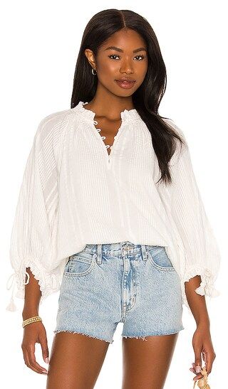 Charlie Blouse in Ivory | Revolve Clothing (Global)