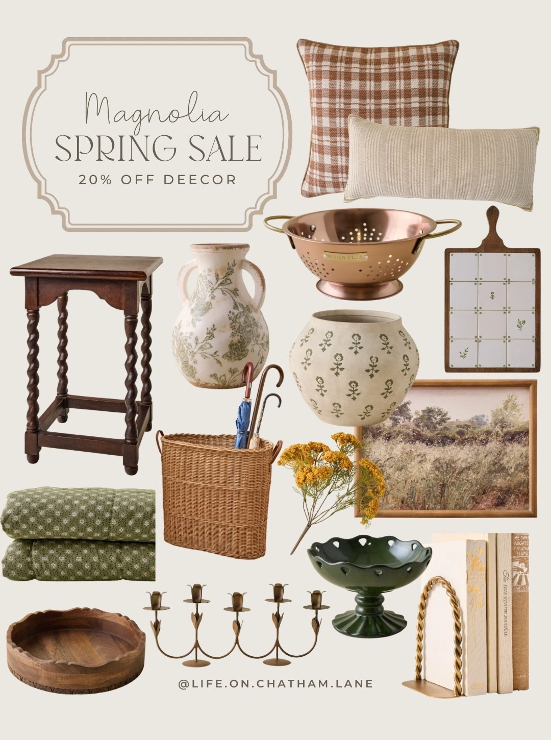 Magnolia spring sale!  20% off sitewide!  Love these vintage inspired pieces!  

#LTKHome #LTKSaleAlert