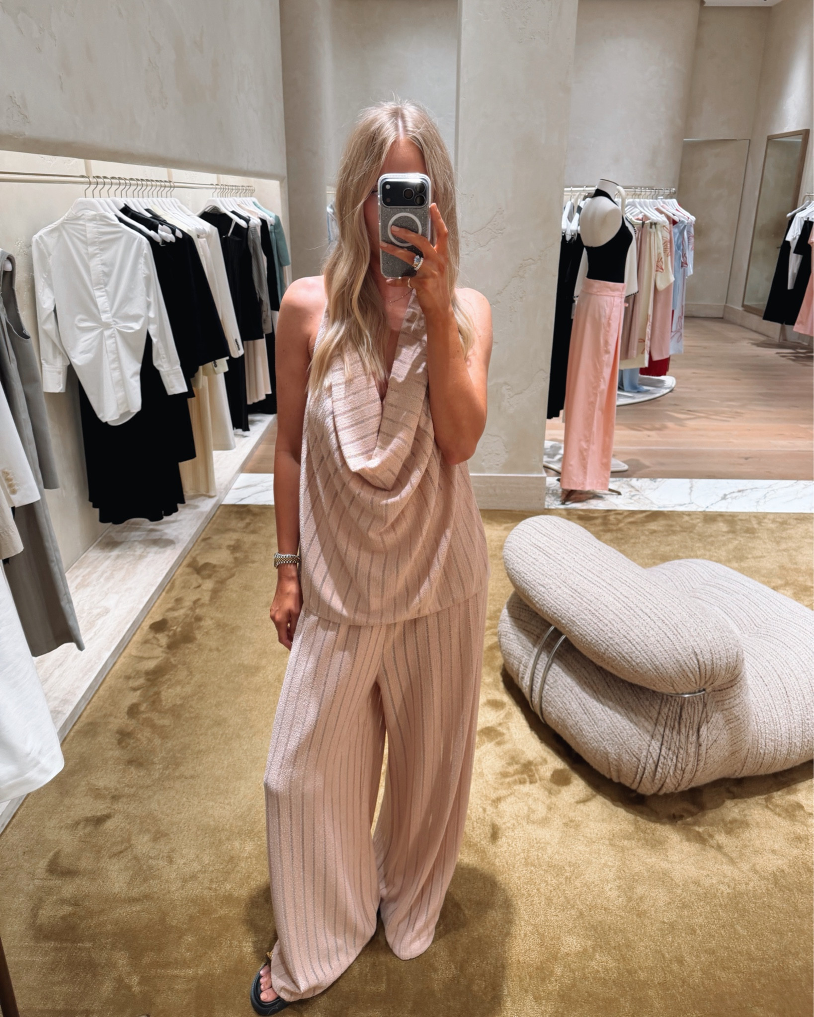 The most beautiful blush pink matching set I ever did see 🥹
Absolutely adore this set, but pairing the pants with the tee is how I’ll be wearing them most. The tee is made from the most beautiful lightweight, breathable fabrication - perfect for everyday Summer wear.

Sizing notes: The pants are a generous fit, so you could comfortably size down. I’m wearing a size 10 in the pink top and a size 12 in the tee 🫶🏼

Such an effortless, feminine look that’s easy to dress up or down.

#LTKsummer #LTKpartywear #LTKaustralia