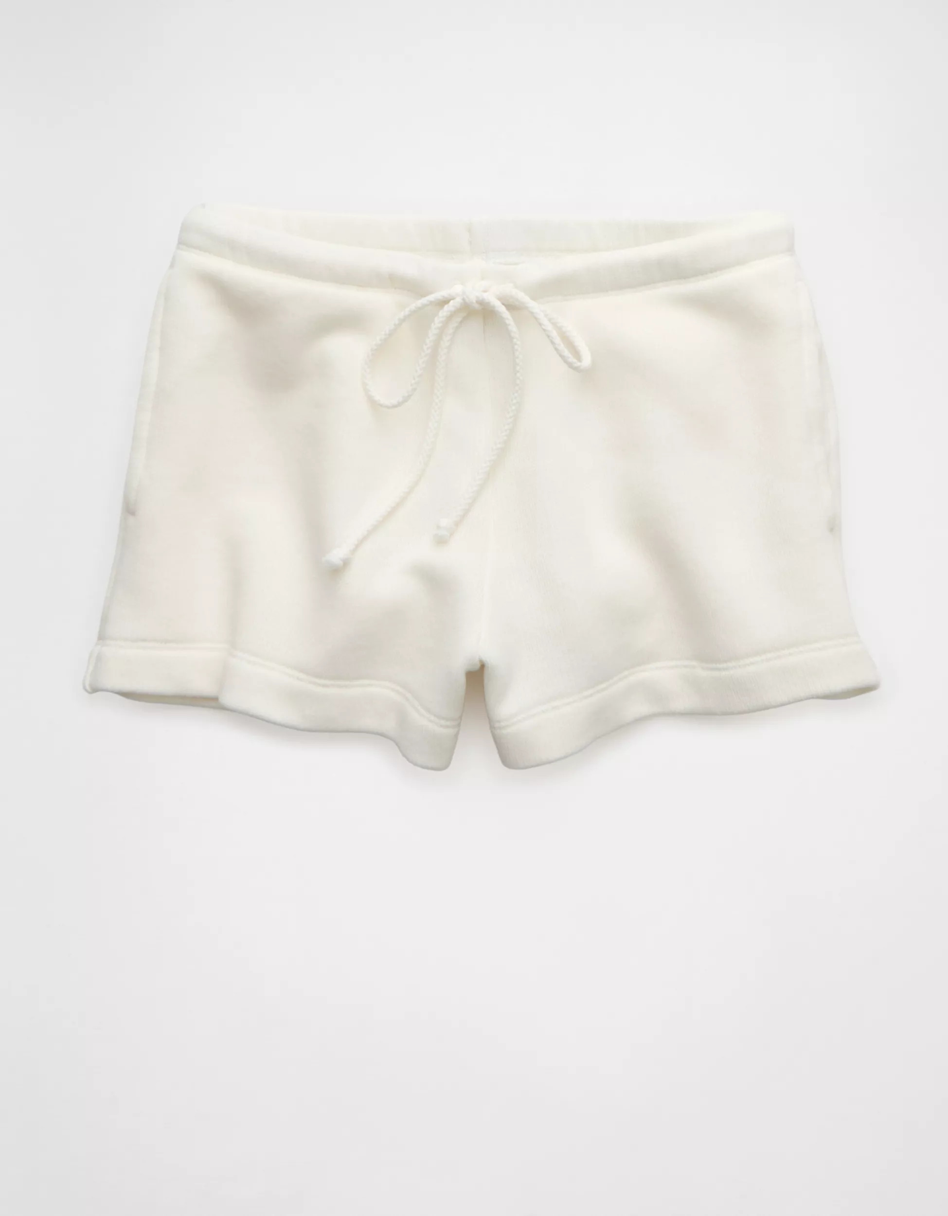 AE High-Waisted Micro Waistband Fleece Short | American Eagle Outfitters (US & CA)