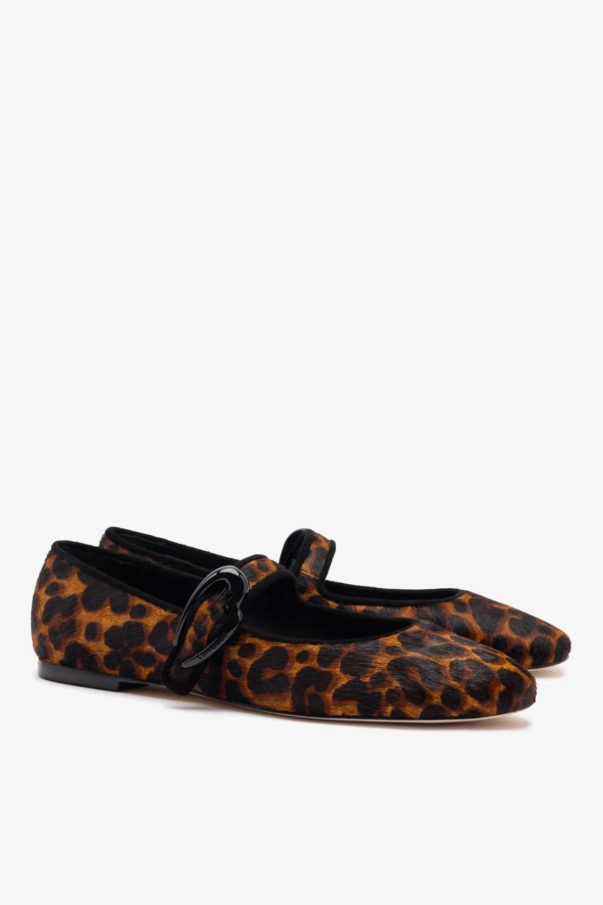Verona Ballet Flat In Leopard Print Calf Hair | Larroude