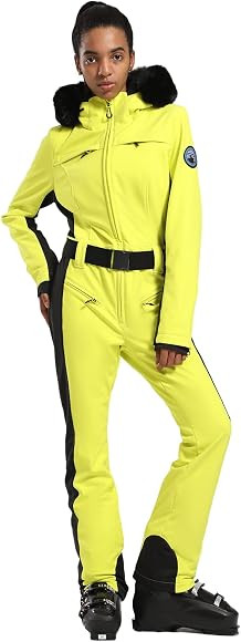 GSOU SNOW Women's Snowsuit One Piece Ski Suit Jumpsuits Waterproof Ski Onesies Snowboardsuit Insu... | Amazon (US)