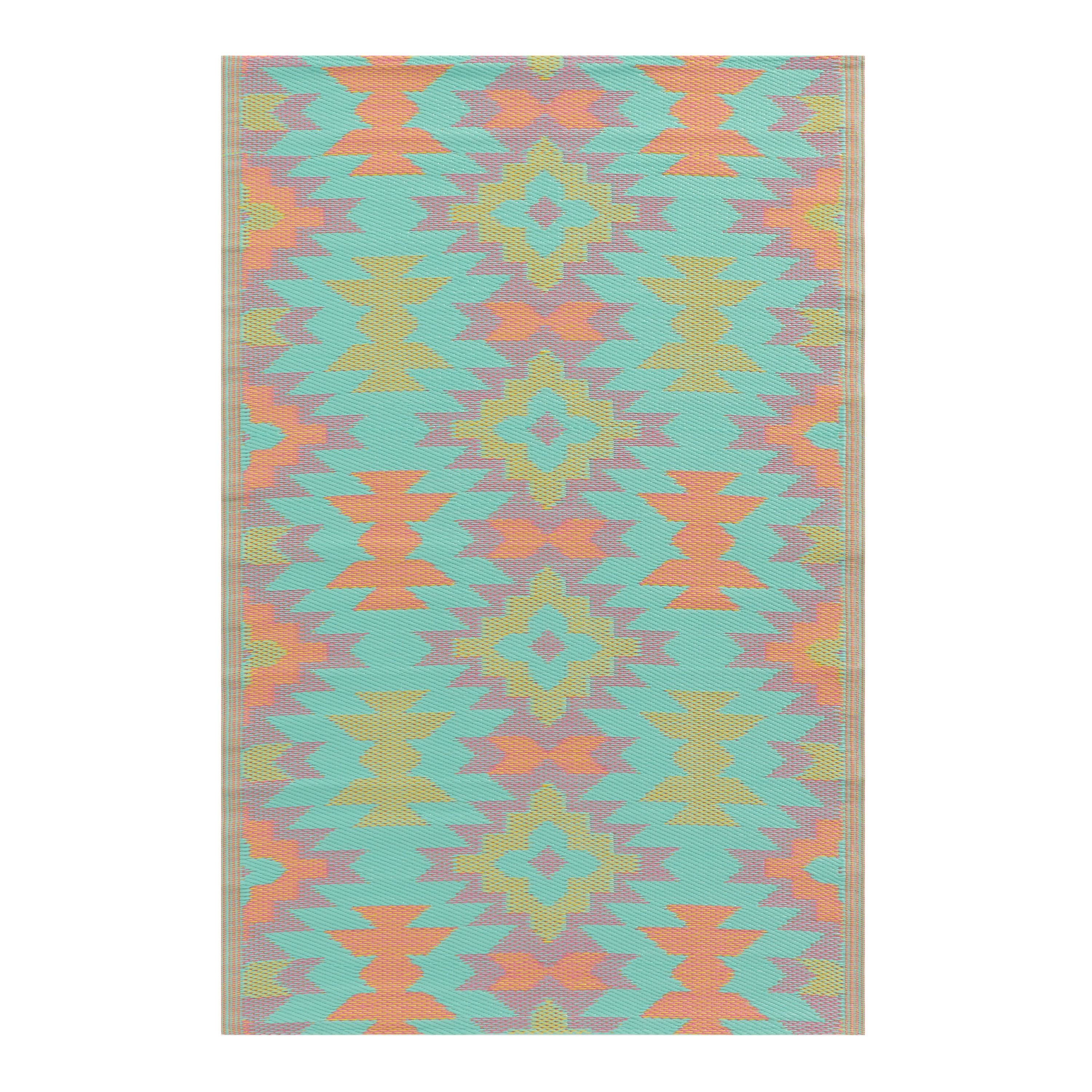 Rio Bright Kilim Reversible Indoor Outdoor Floor Mat | World Market