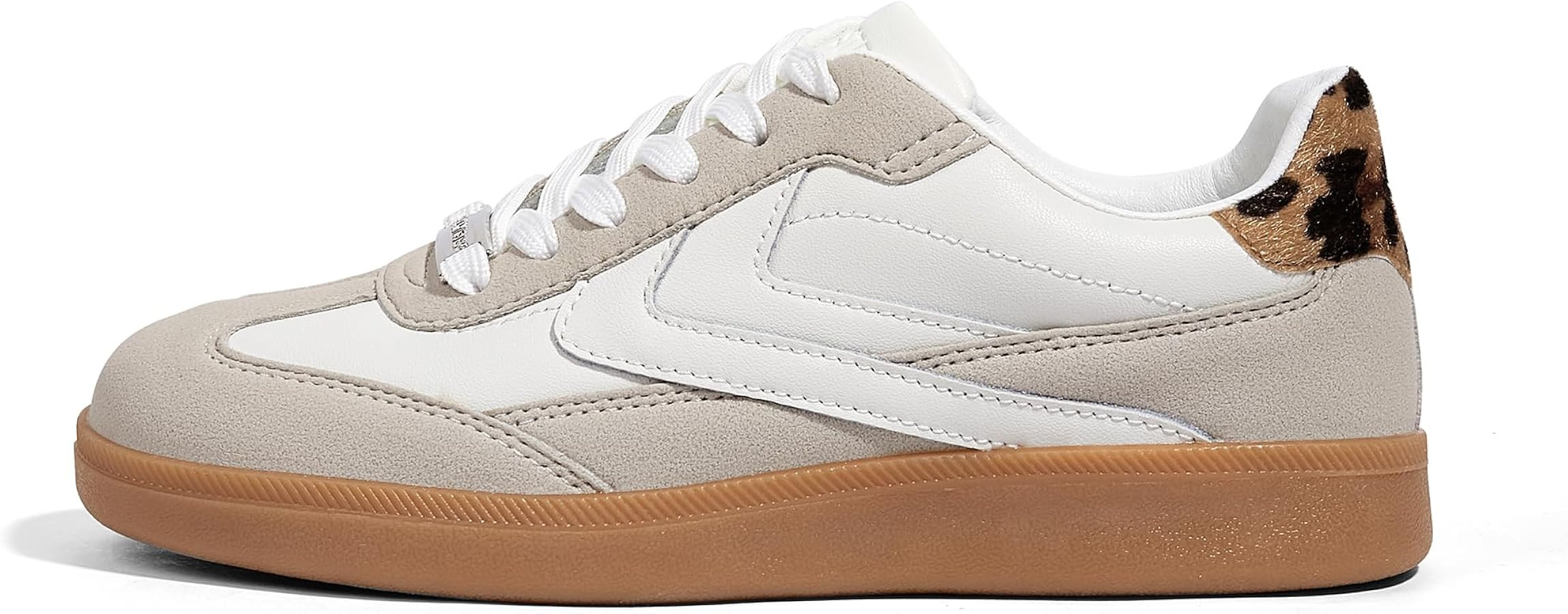 LUCKY STEP Women Retro Sneakers Fashion Classic Gum Sole Tennis Skate Shoes Casual Trendy Walking... | Amazon (US)