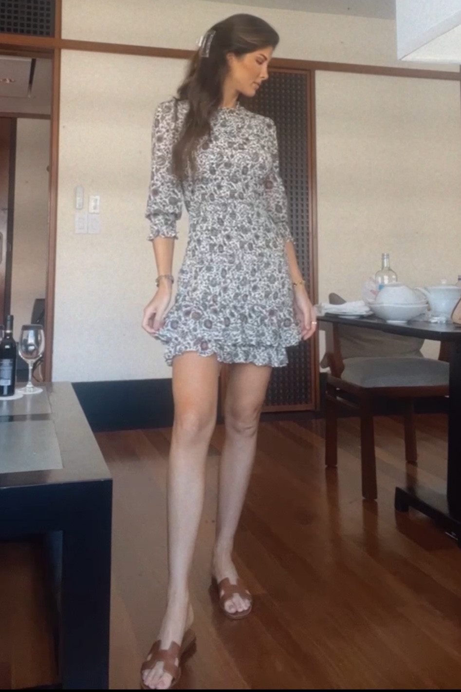 Found this beautiful Veronica Beard dress at Intermix Miami, Lincoln Road. At 40% off this was a STEAL. Paired with my favorite Hermes Oran sandals in Gold/Brown. 

#LTKstyletip #LTKsalealert #LTKFind