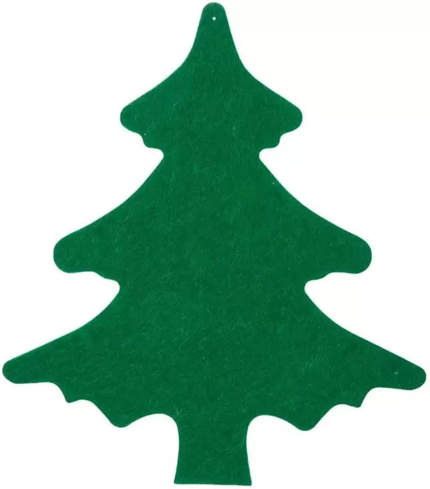 Large Christmas Tree Cutouts for Holiday Kids Crafts - Felt Shapes - 12 Inches - 2 Count | Amazon (US)