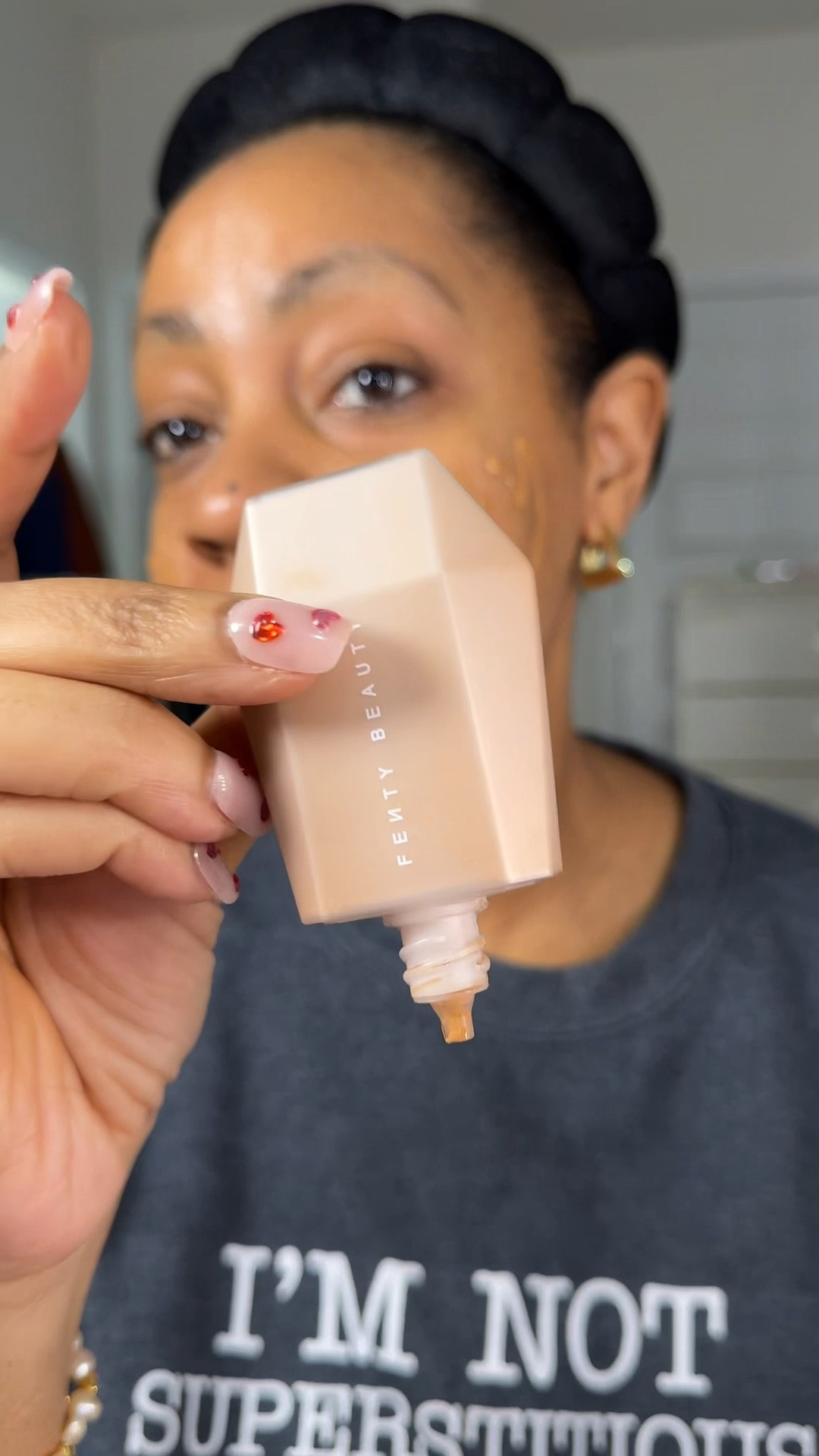 One of my most repurchased products for years! Fenty skin tint shade 17

#fentybeauty #skintint 

#LTKOver40 #LTKBeauty