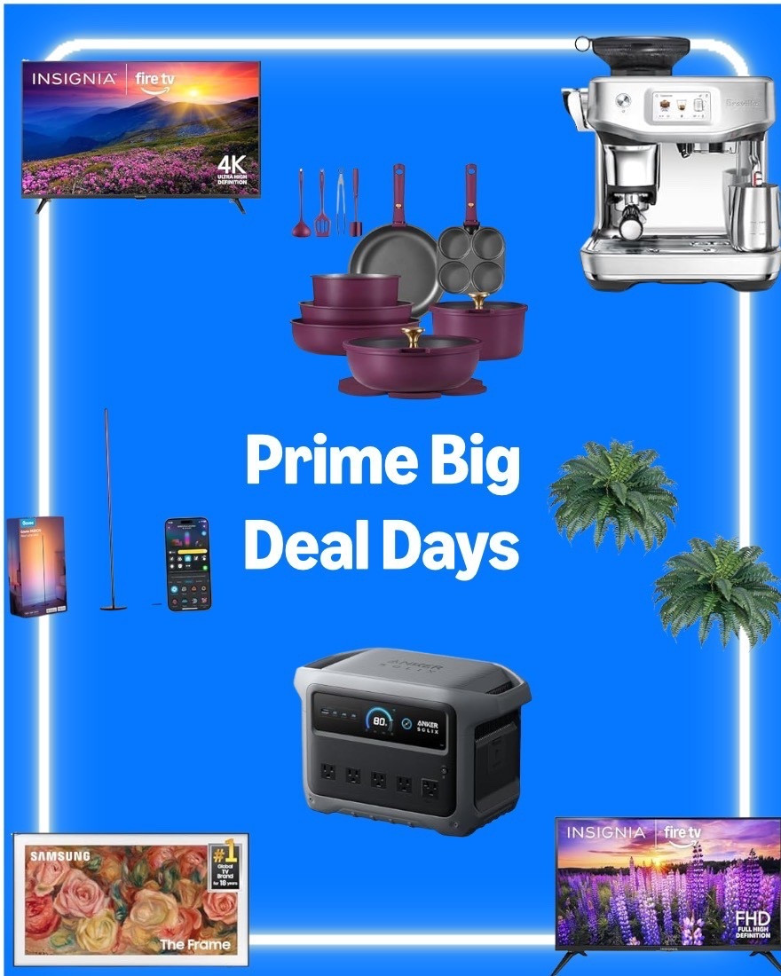 Big deals, big upgrades. 💻☕

From kitchen must-haves to home tech and cozy touches — my Prime Big Deal Days edit is all about elevating your everyday.

Whether you’re brewing the perfect cup, streaming your faves, or giving your space a refresh, these finds are Prime-worthy and on sale now.🛍️

#PrimeBigDealDays #AmazonHomeFinds #AmazonTech 

#LTKSaleAlert #LTKHome #LTKU