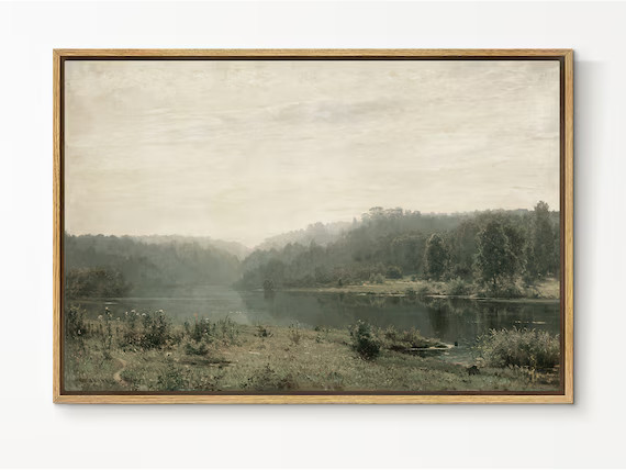 Easysuger Vintage Landscape Wall Art Print Nature Framed | Etsy | Etsy (US)