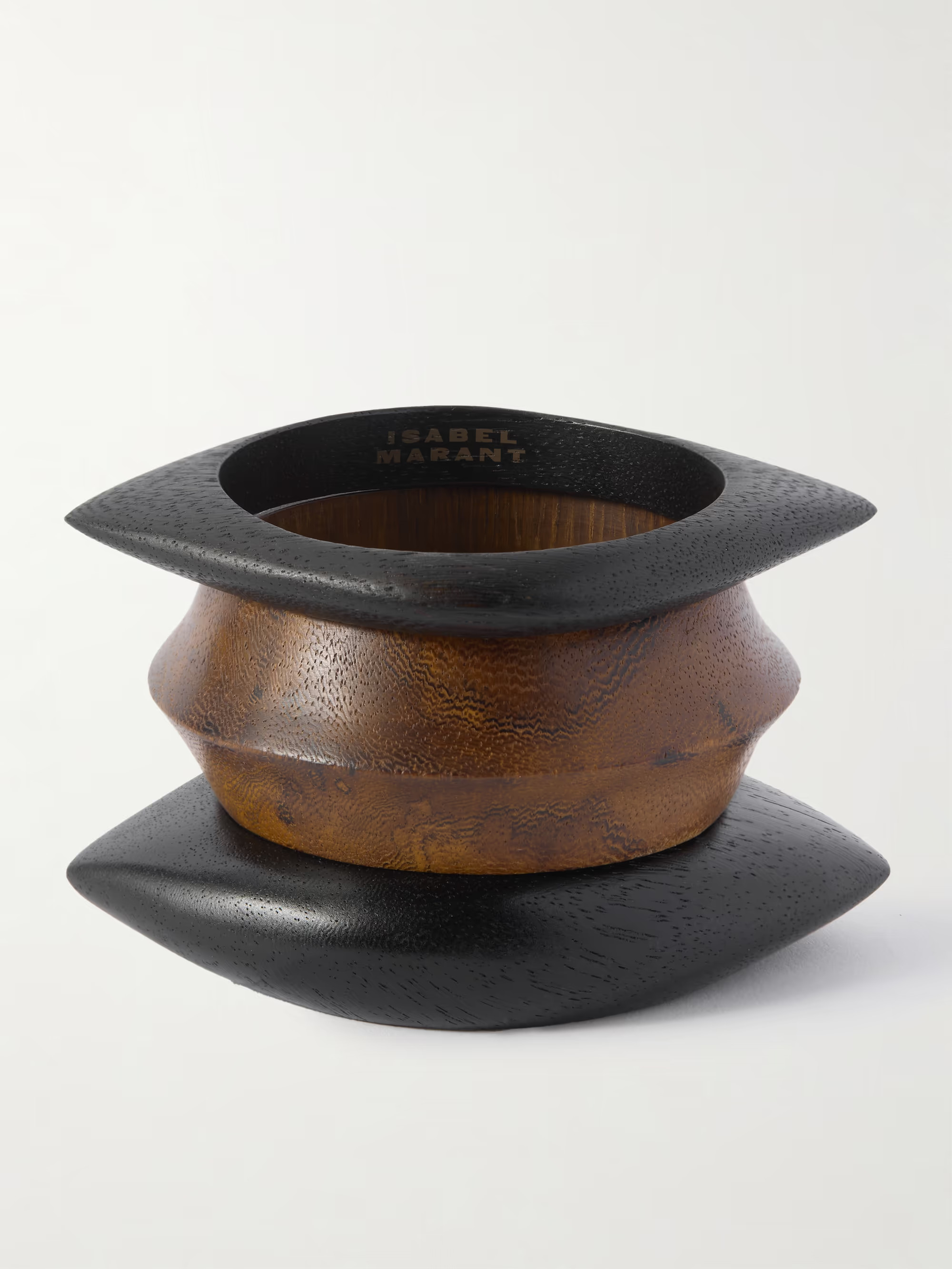 Set of three wood bangles | NET-A-PORTER (UK & EU)