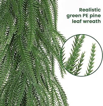 Alupssuc 6FT Realistic Christmas Garland，PE Artificial Christmas Garland, Real Touch Mantle Sta... | Amazon (UK)