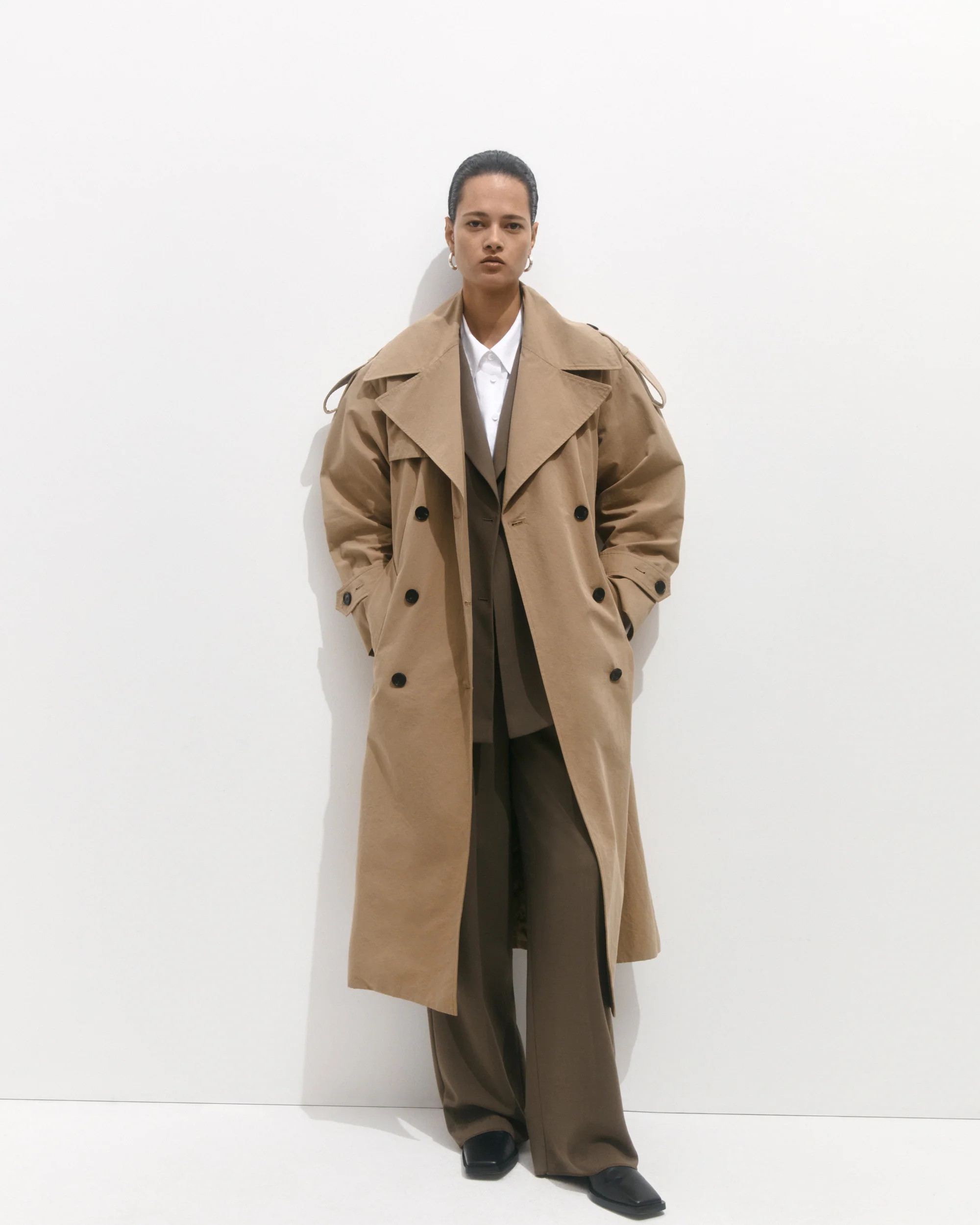 Nelson Cotton Trench Coat | Stone | Jigsaw (UK)