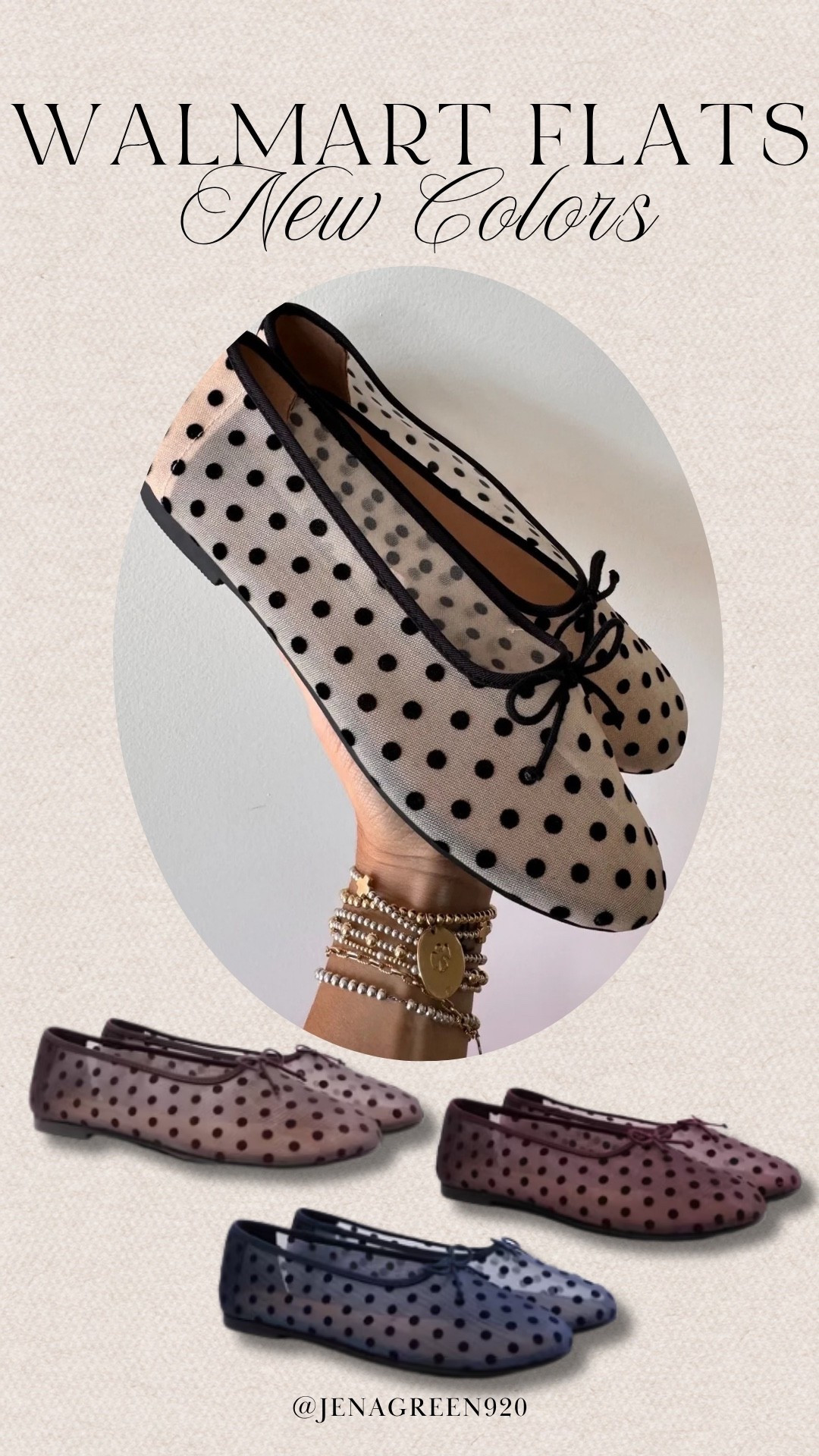 Walmart Polka Dot Flats | Ballet Flats | Mesh Flats