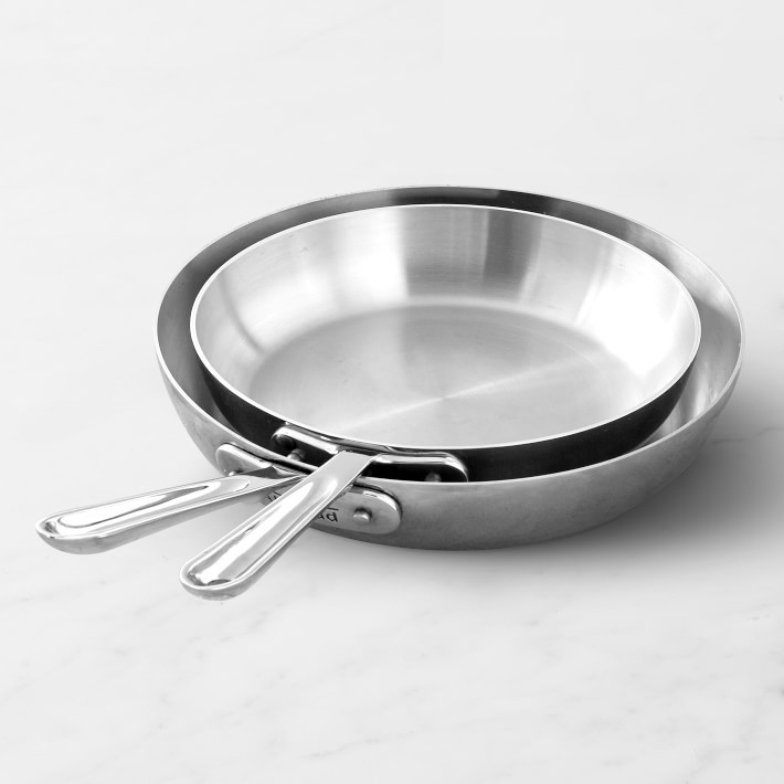 All-Clad D5® Stainless-Steel French Skillets, Set of 2 | Williams-Sonoma