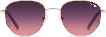 Quay Australia Big Time 47mm Gradient Round Sunglasses | Nordstrom | Nordstrom