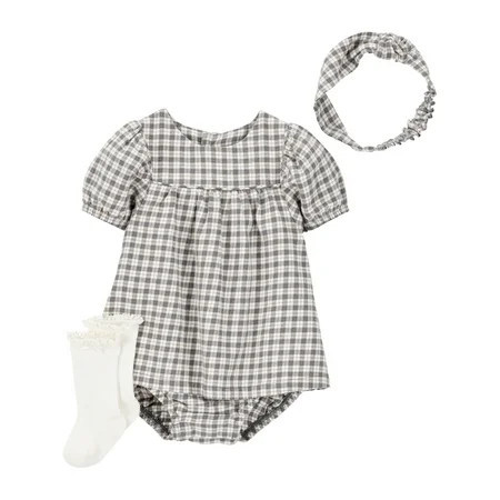 Carter's Child of Mine Baby Girl Dress Set, 3-Piece, Sizes 0/3-24 Months | Walmart (US)