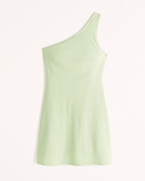 Women's One-Shoulder Traveler Mini Dress | Women's Dresses & Jumpsuits | Abercrombie.com | Abercrombie & Fitch (US)