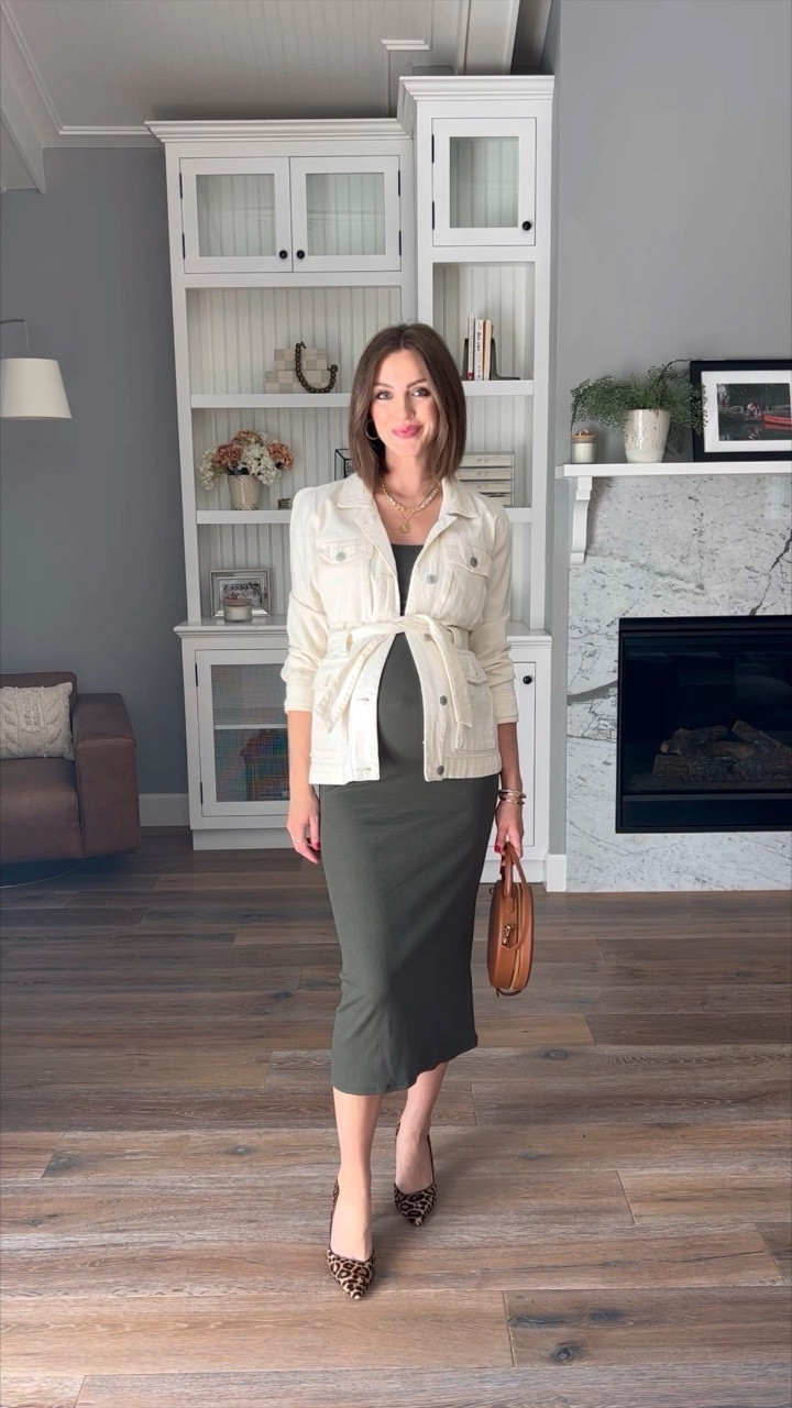 Midi dress // leopard heels // denim jacket // TESSA25 for 25% off // 

#LTKstyletip #LTKbump