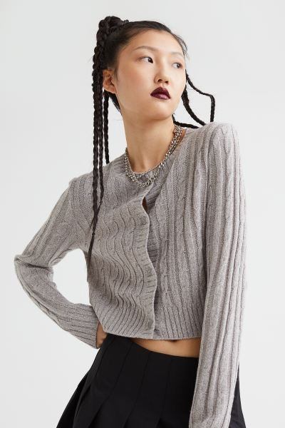 Cable-knit cardigan | H&M (UK, MY, IN, SG, PH, TW, HK)