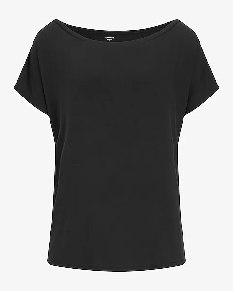 Relaxed Off The Shoulder London Tee | Express