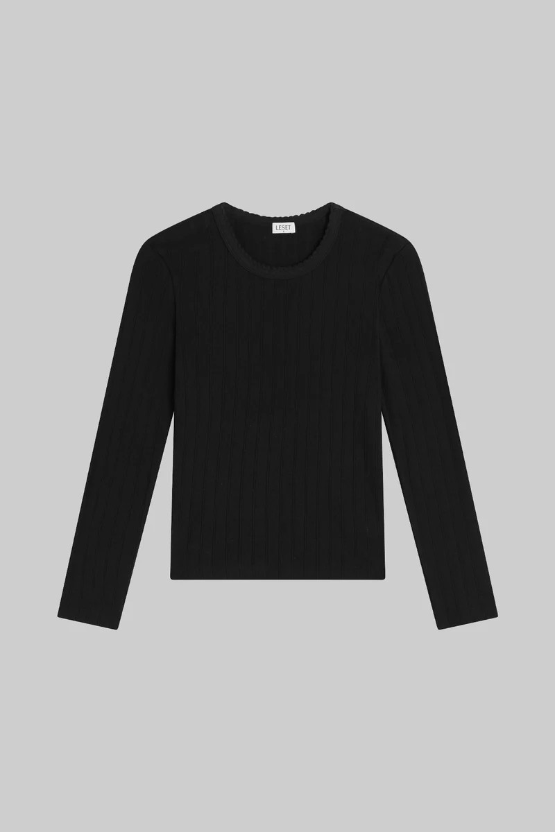 Pointelle Slim Fit Long Sleeve | LESET