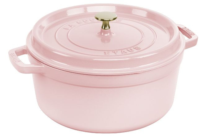 Staub Cast Iron - Round Cocottes 7 qt, Round, Cocotte, Pink Peony | The ZWILLING Group Cutlery & Cookware