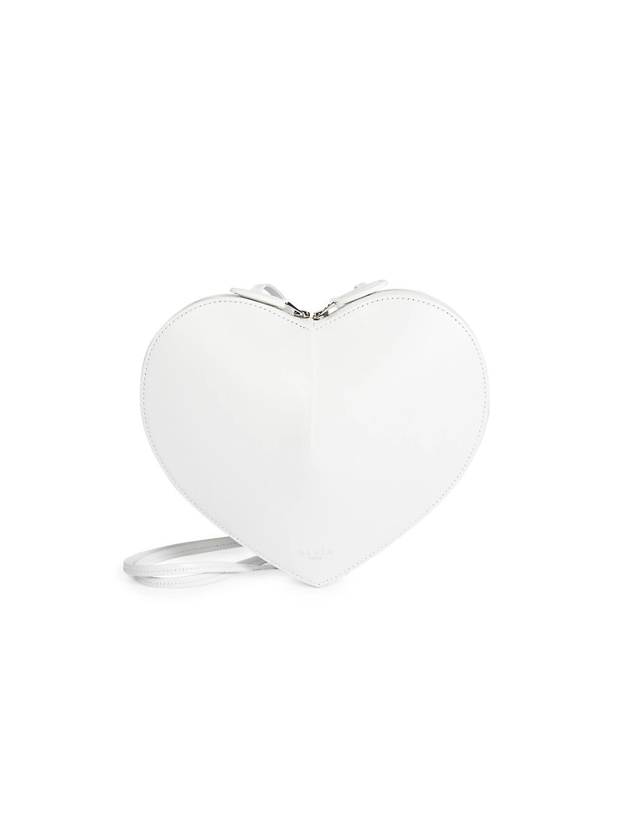 Women's Le Coeur Leather Convertible Shoulder Bag - White | Saks Fifth Avenue