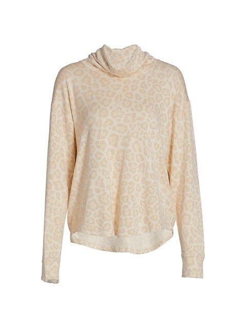 Leopard Cowlneck Sweater | Saks Fifth Avenue