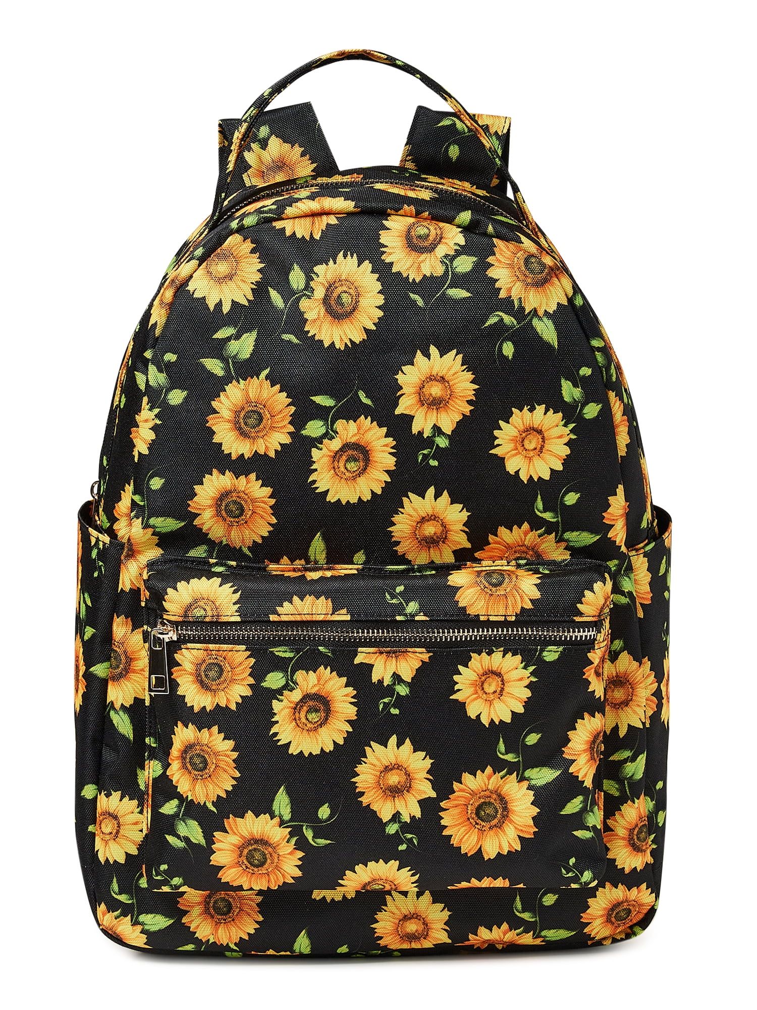 No Boundaries Women’s Dome Backpack Sunflowers Print | Walmart (US)