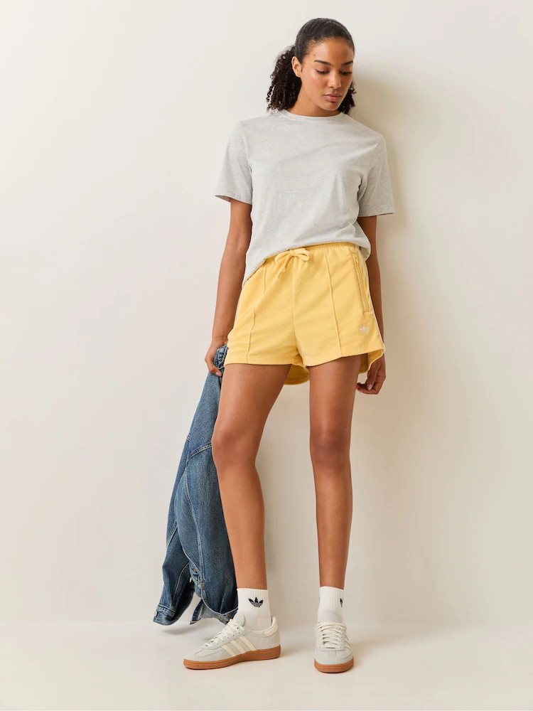 adidas Originals Yellow Towel Firebird Shorts | Next EU