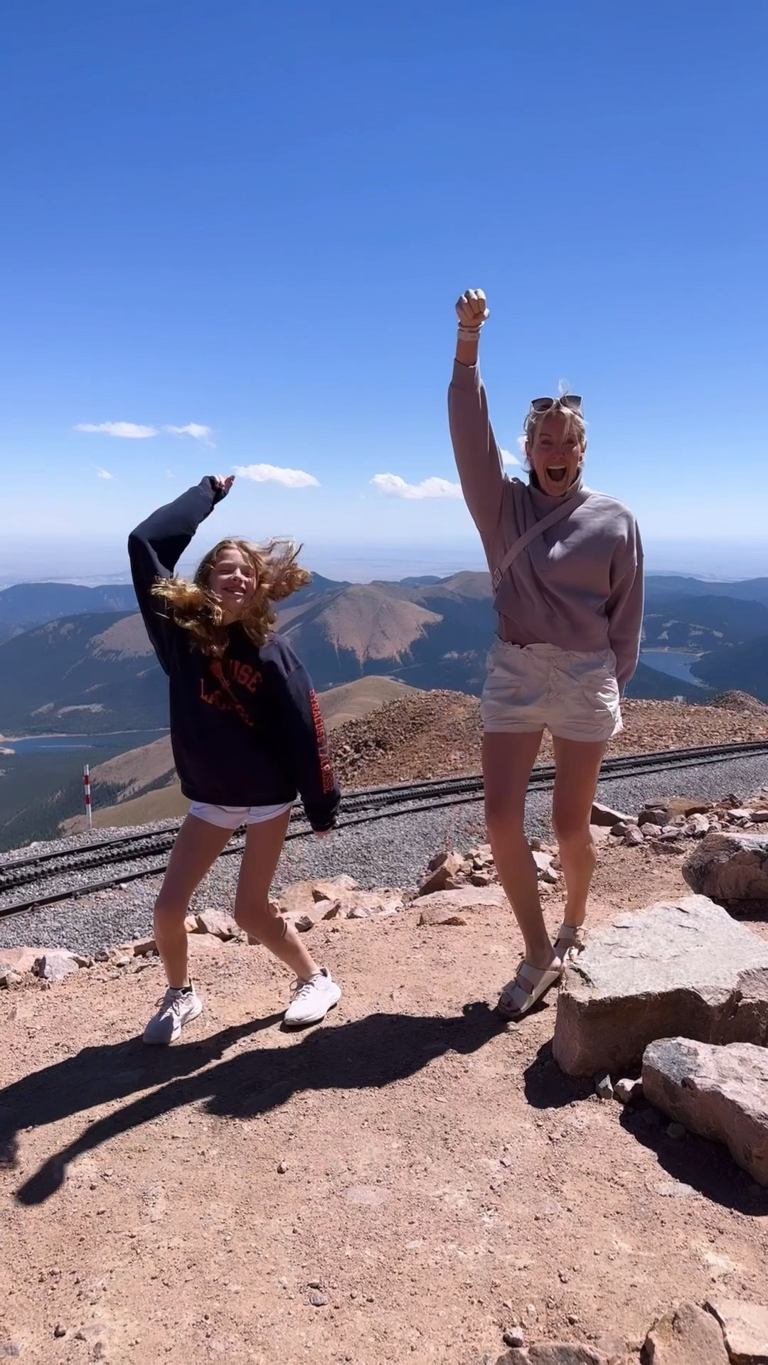 Having fun at 14,000 feet on Pikes Peak! Boy was it windy & chilly 🤪 Shop my new FAVE sweatshirt I wore for 2 days in a row, and thankfully it kept me from getting hypothermia at the top 😅 I’m wearing a Medium. Also snagged the Birks from Nordstrom’s Anniversary Sale & I LOVE THEM! Size 10 - TTS

#LTKover40 #LTKFind