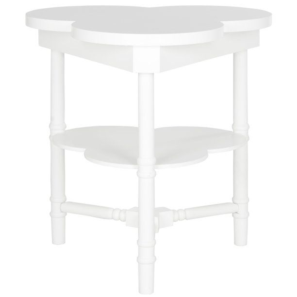 Safavieh Clover Tri-Leg 2-Tier End Table, White | Walmart (US)