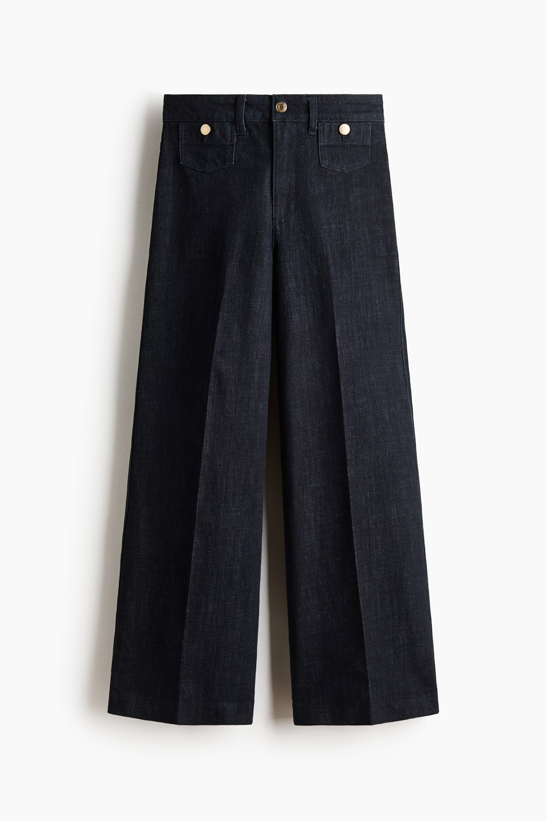 Wide High Waist Ankle Jeans | H&M (US + CA)