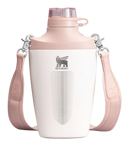 Stanley Cross Bottle 23 oz | Travel Water Bottle with Jacquard Strap | Leakproof Tritan Lid with Removable Straw | Insulated Stainless Steel | BPA-Free | Rose Quartz | Amazon (US)
