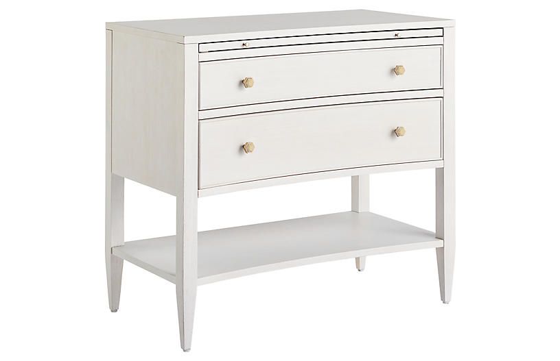 Chelsea Nightstand, Alabaster | One Kings Lane