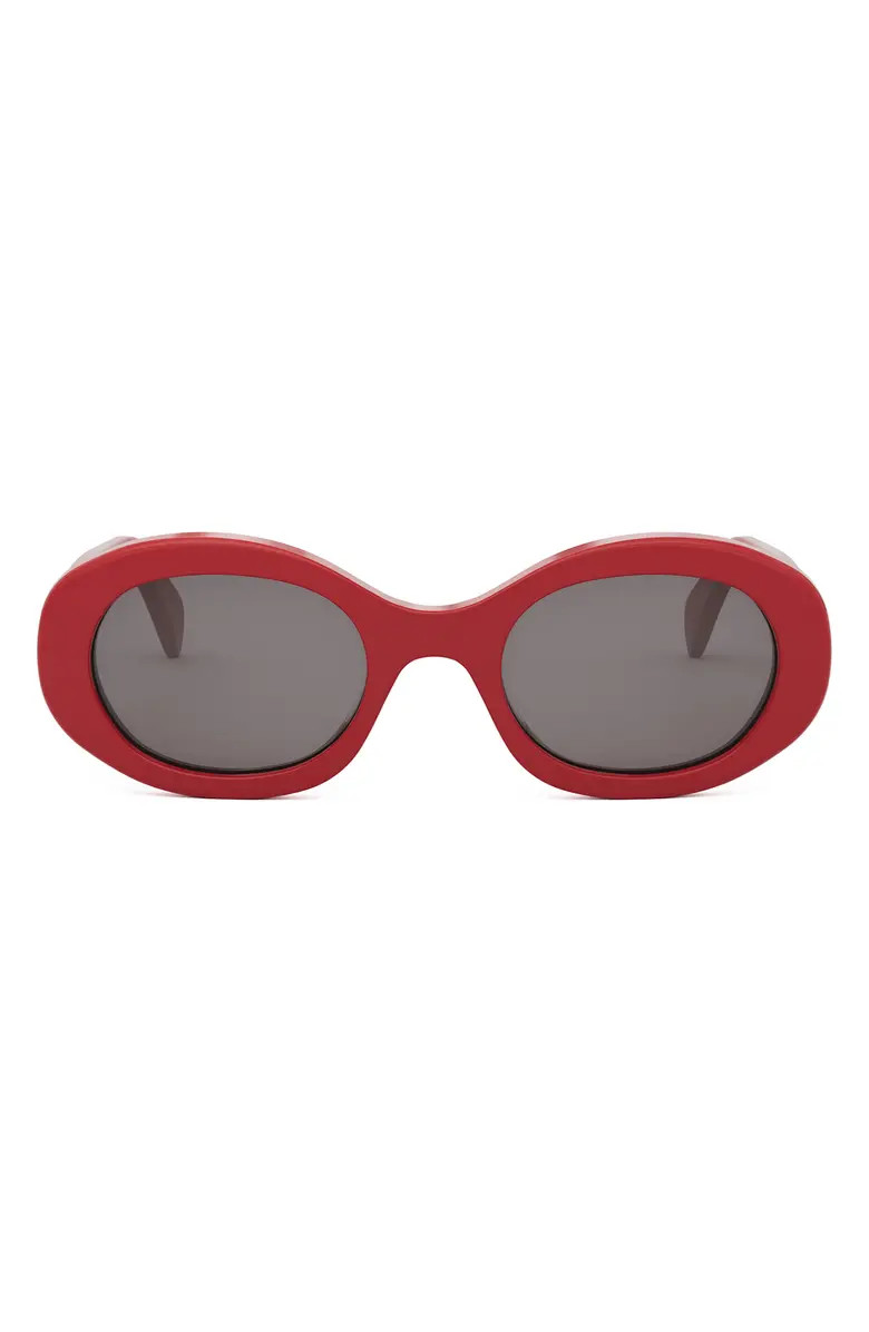 Triomphe 52mm Oval Sunglasses | Nordstrom