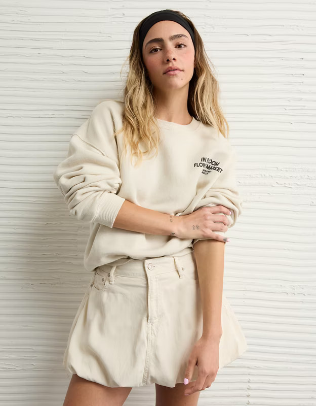 AE Relaxed Fit Destination Graphic Sweatshirt | American Eagle Outfitters (US & CA)