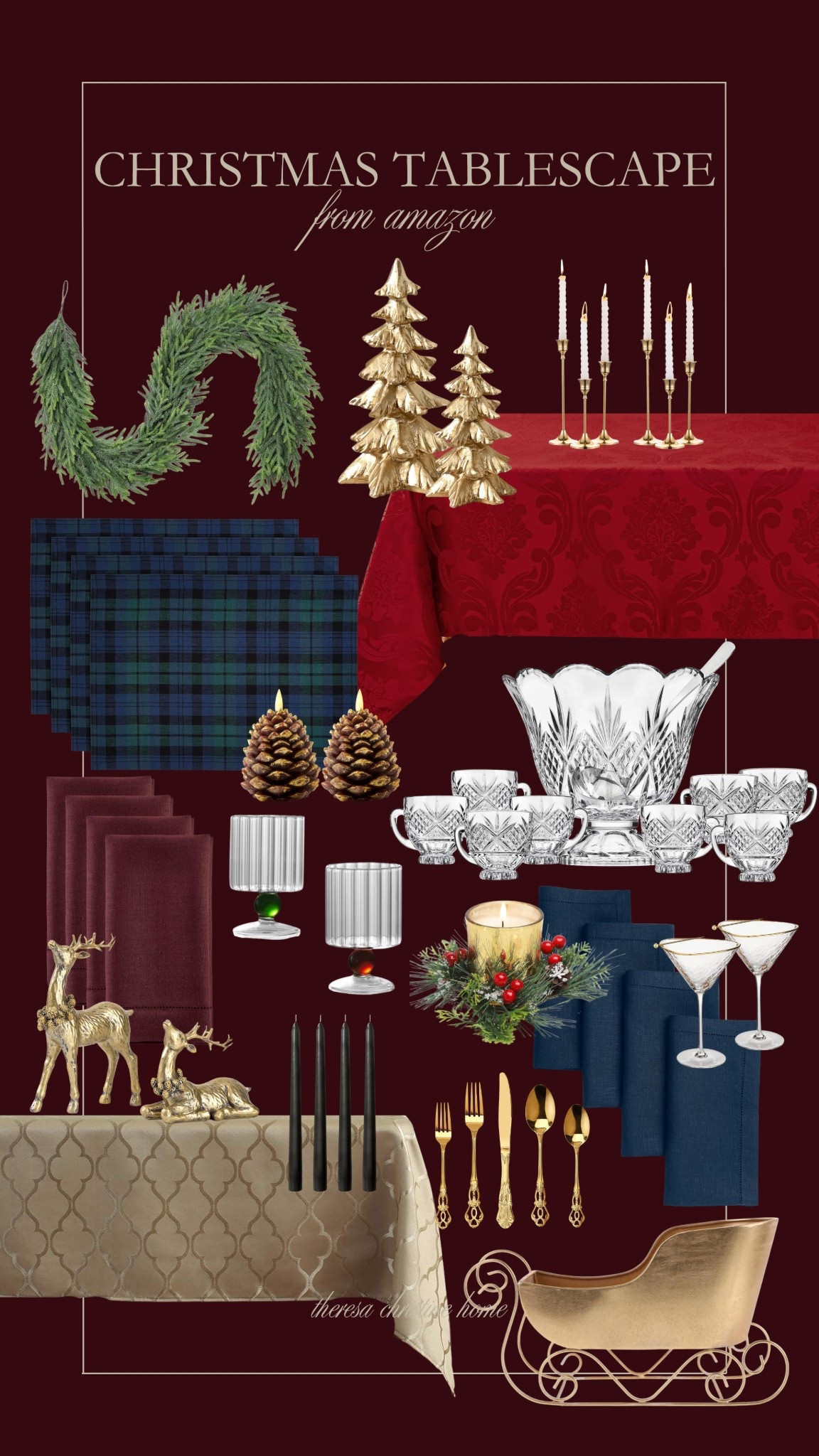 Christmas table inspiration, from Amazon! Amazon finds, Amazon Christmas, Amazon Christmas decor, Amazon holiday, holiday dinner party ❤️

#LTKHoliday #LTKHome