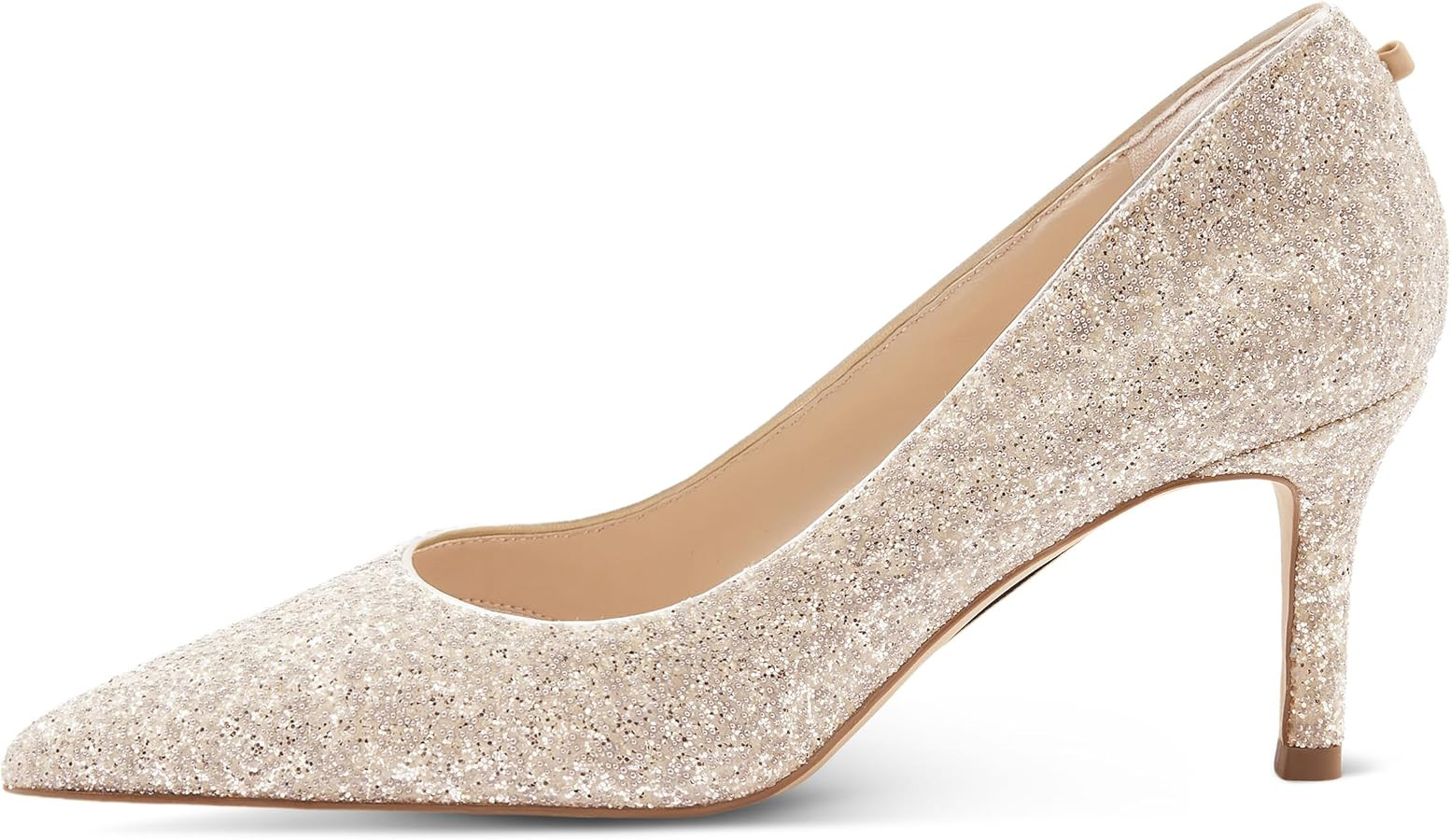 7or9 Women's Pumps Kitten Heels for Women Classic Pointed Toe Stiletto Heel Dressy Air-Touch Foam... | Amazon (US)