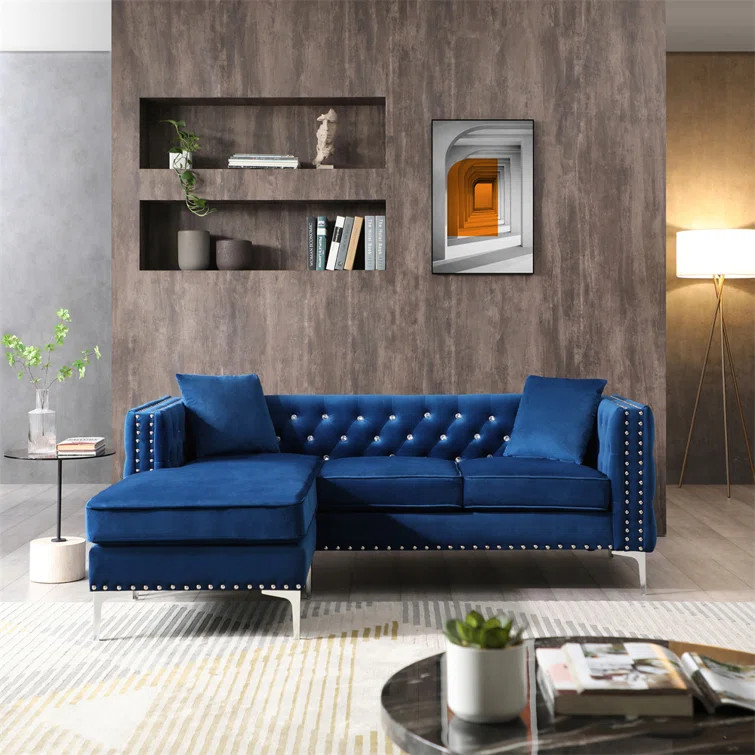 Fumihiro Upholstered Chaise Sectional | Wayfair North America