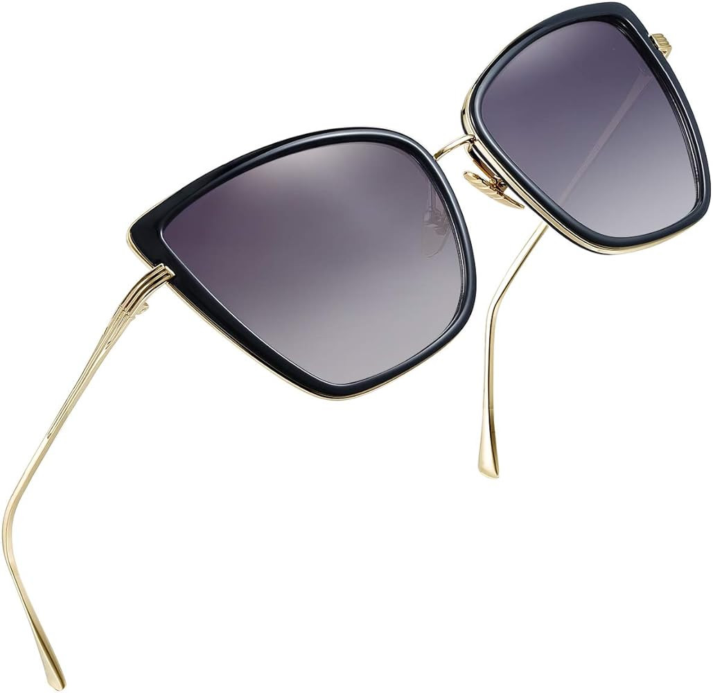 Fashion Cat Eye Sunglasses Women Retro Transparent Frame Brand Sun Glasses | Amazon (US)