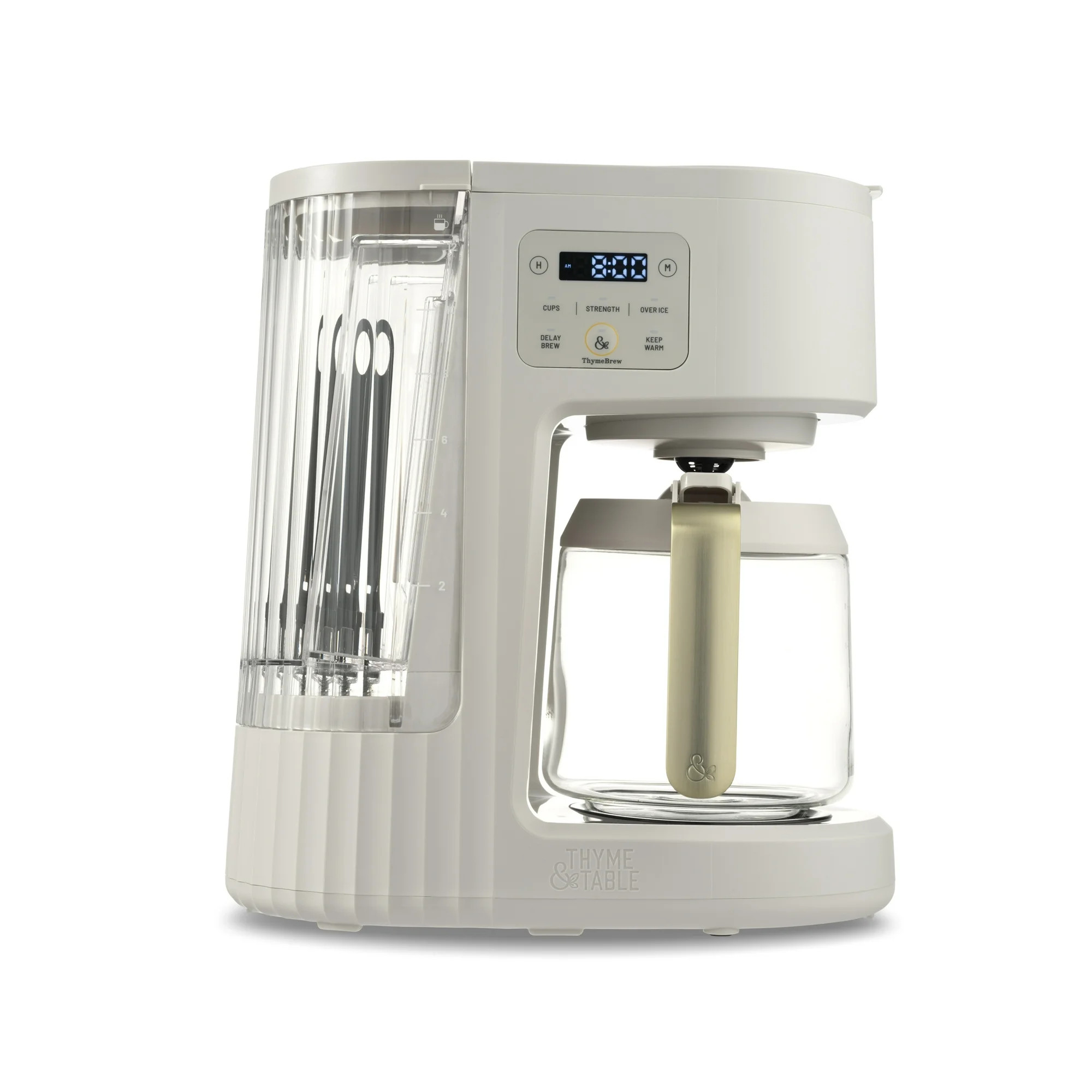 Thyme & Table Drip Coffee Maker, Sand White | Walmart (US)