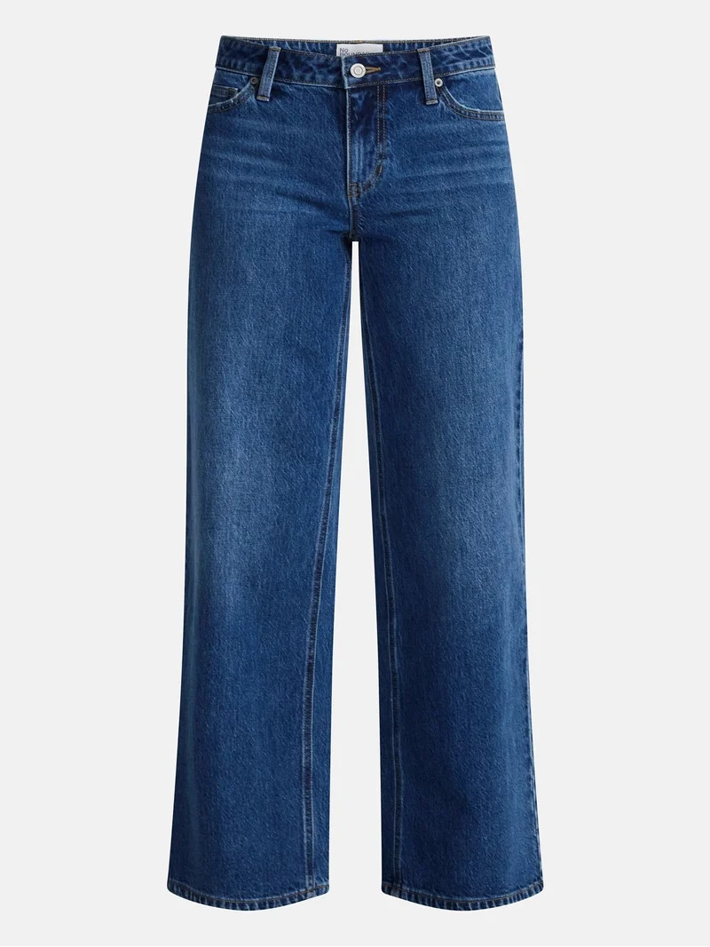 No Boundaries Mid Rise Baggy Jeans, 29", 31", 33" Inseams, Women's Sizes 00-24W | Walmart (US)