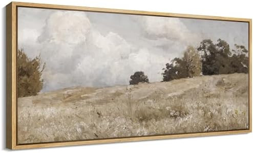 SIGNFORD Extra Large Framed Canvas Print Wall Art Rustic Countryside Landscape Illustrations Mode... | Amazon (US)