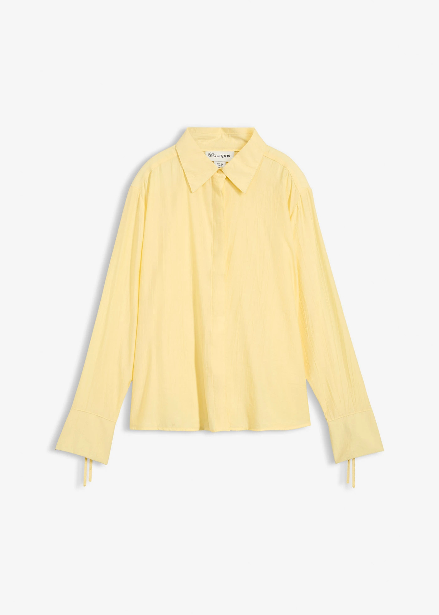Overhemdblouse in een soepele viscosemix lichtgeel | Bonprix NL (Influencer)