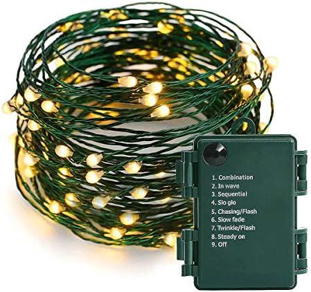 Battery Operated String Lights - 18FT 50 Micro LEDs Starry Lights Christmas Lights Fairy Lights F... | Amazon (US)