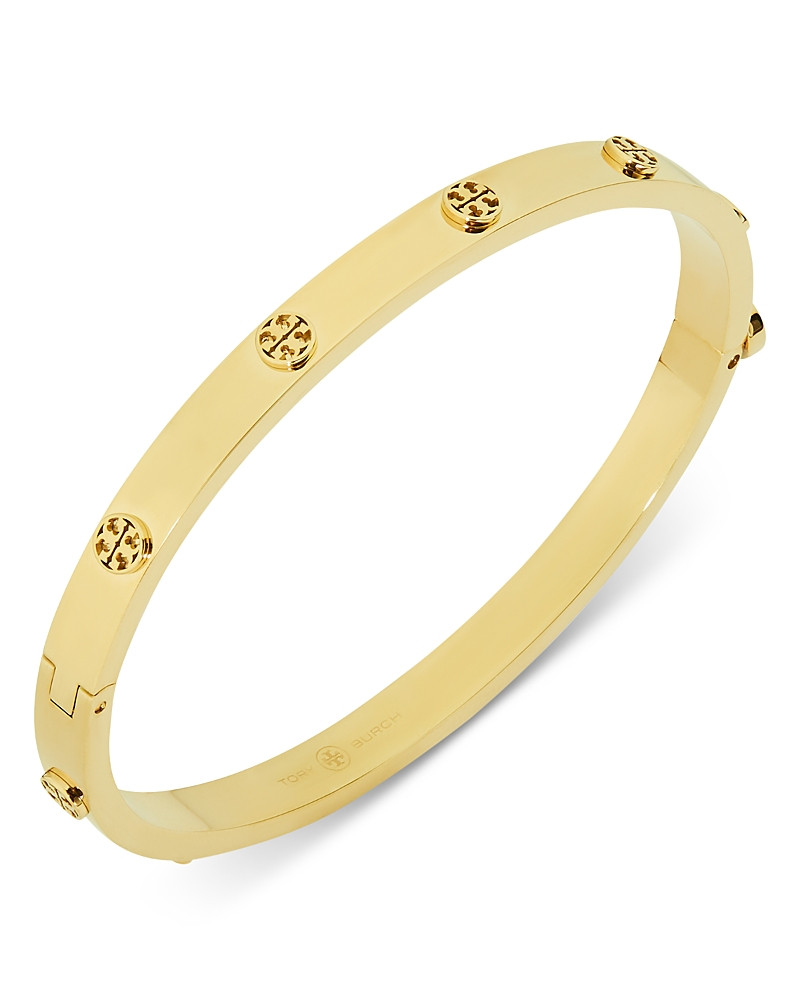 Tory Burch Miller Logo Studded Bangle Bracelet | Bloomingdale's (US)